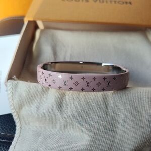 Louis Vuitton Pink Monogram Nanogram Cuff